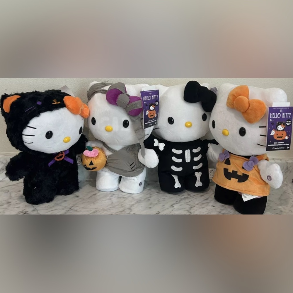 Hello Kitty Halloween Side Steppers Set Of 4 Sanrio Greeter 2024 TikTok Viral